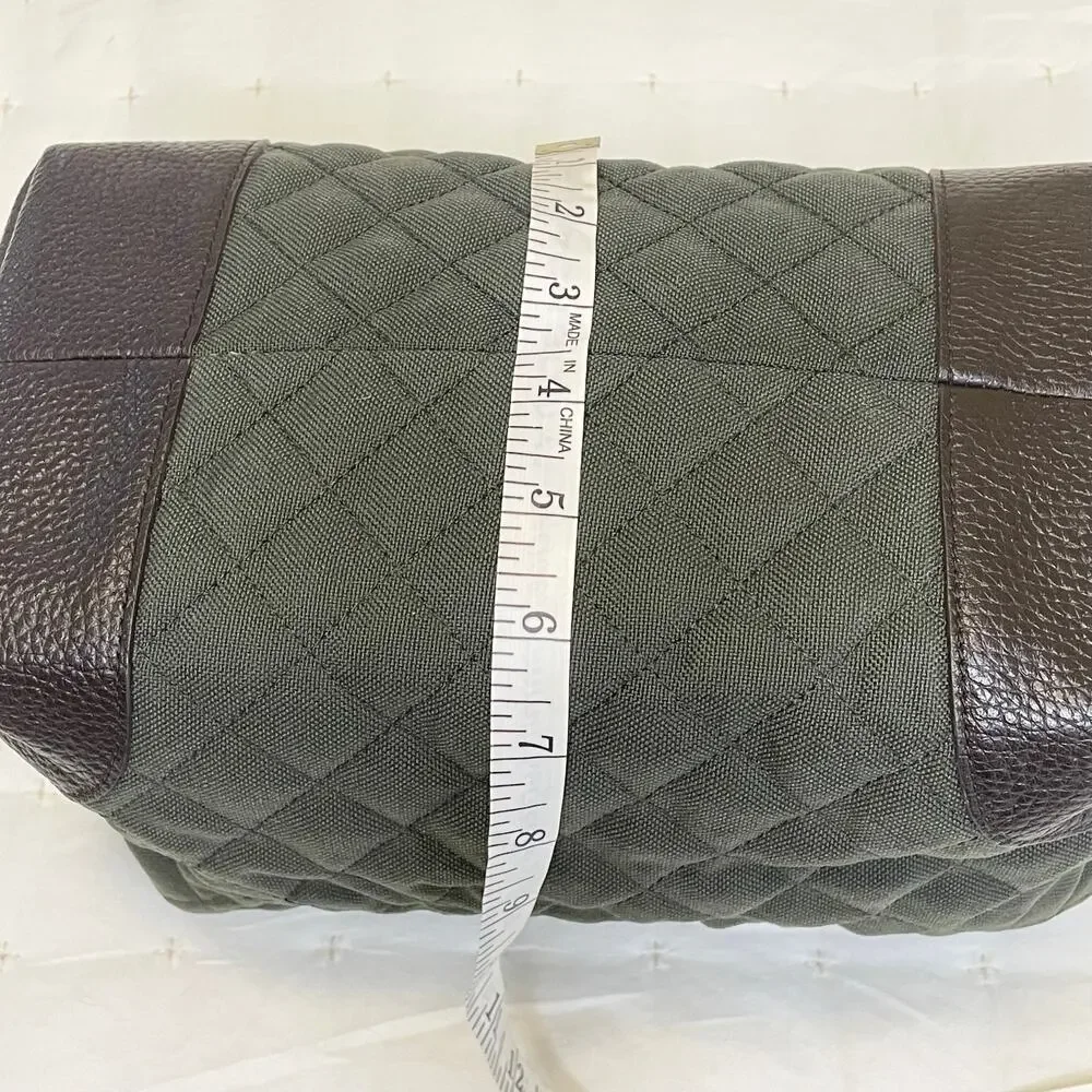Talbots Army Green Quilted Shoulder Bag